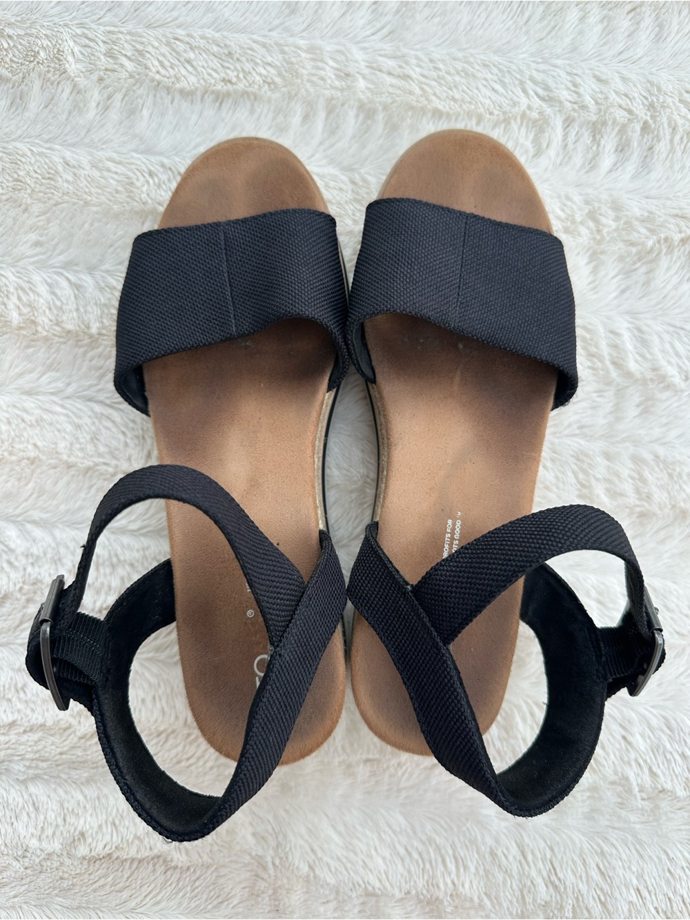 Toms Diana Wedge Sandal Size 7 European Summer - Picture 3 of 5